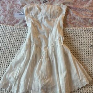 Princess Polly Mirella White Strapless mini Dress